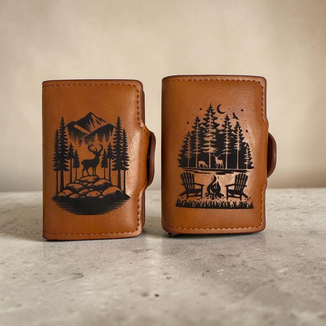 Leather Pop-up Card Holder