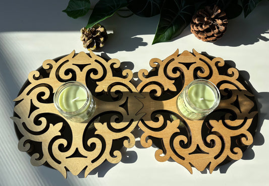 Candle Holder with Names- Set of two