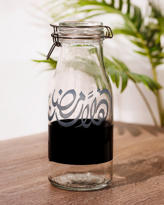 Ramadan glass bottle